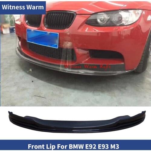 Front Bumper Lip Spoiler Splitters for BMW 3 Series E92 M3 Head Bumper Chin Guard Car body kit 2008 - 2013 Carbon Fiber / FRP