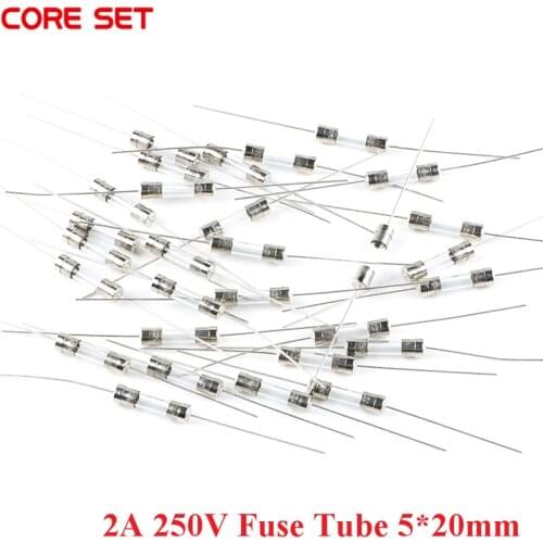100Pcs 10Pcs 0218002.MXEP 2A 250V Slow Blow Fuse Tube 5*20mm With Pin Fuse Original Authentic