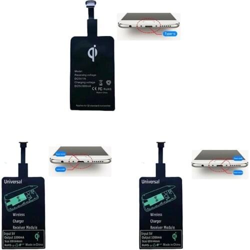 Universal Fast Wireless Charger Adapter Wireless Charger Receiver Patch For Samsung Huawei IPhone Xiaomi