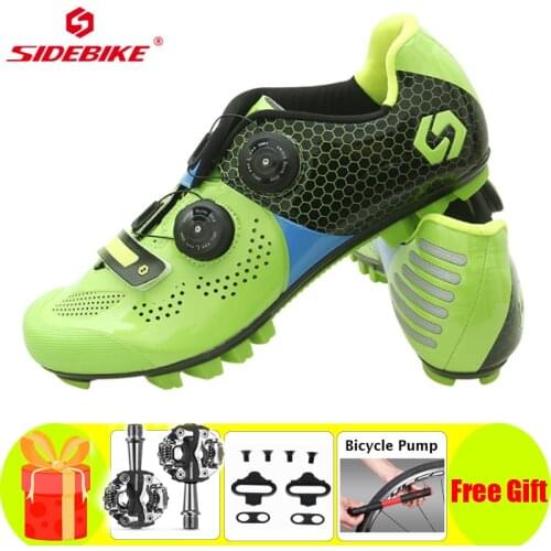 Sidebike Cycling Shoes Sapatilha Ciclismo Mtb Men Sneakers Women Mountain Bike Riding Self-Locking Superstar Original Shoes