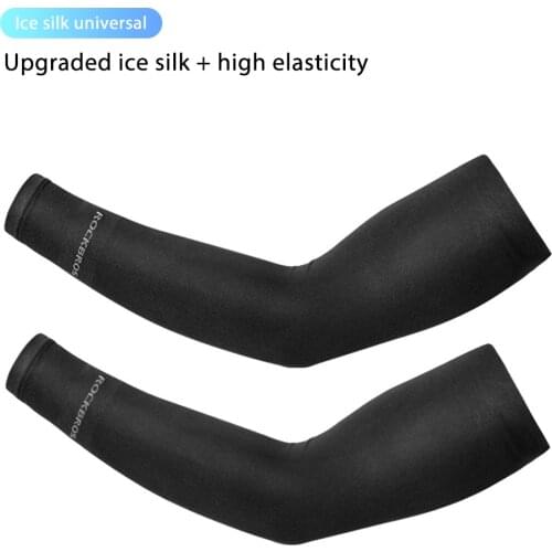 1 Pairs Unisex Cooling Arm Sleeves Cover Cycling Running UV Sun Protection Outdoor Men Nylon Cool Arm Sleeves for Hide Tattoos