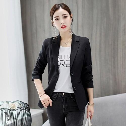 Female Blazer Spring White Autumn Coat Elegant Ladies Blazers Formal Jackets for Women Kurtka Damska X740RXBS KJ4212