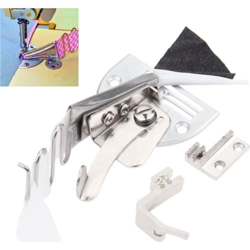 1 Pc Overlock Folder Binding of Curve Edges Folder Bias Binder 30mm for lockstitch machine Foot Sew Feet Machine A10-30