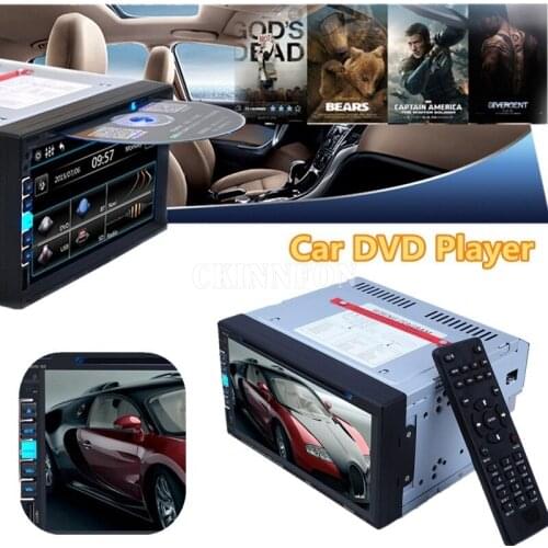 6Pcs/Lot 6950 6.9 Inch Bluetooth V3.0 Car Stereo Touch Screen DVD Player SD USB FM Radio (Color: Black)