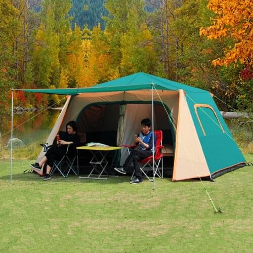 390*270*210CM Automatic Aluminum Alloy Tents Outdoor Camping Rainproof 5-8 People Self-Driving Travel Tienda De Campaña
