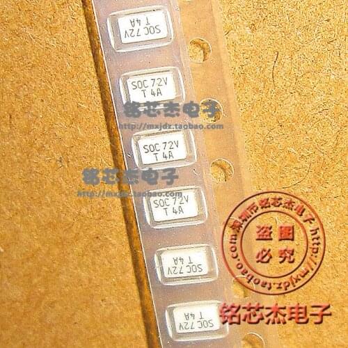 Free Shipping 50PCS/LOT 11CT4AR08B4 SOC 72V T4A SMD 1206 Patch fuse 4A,72V