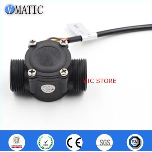 Free Shipping VCA168-6 3/4' ' Indicators 2-60l/m Water G3/4 Meter High Accuracy Plastic Flow Sensor