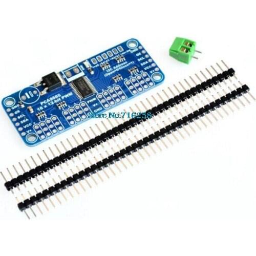 DIY KIT 16 Channel 12-bit PWM/Servo Driver-I2C interface-PCA9685 or Raspberry pi shield module servo shield