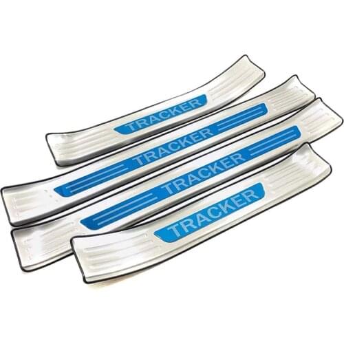 For 2019 2020 Chevrolet Tracker Car Door Sill Scuff Plate Welcome Pedal Protector Pedal Step Cover Stainless Car Accessories