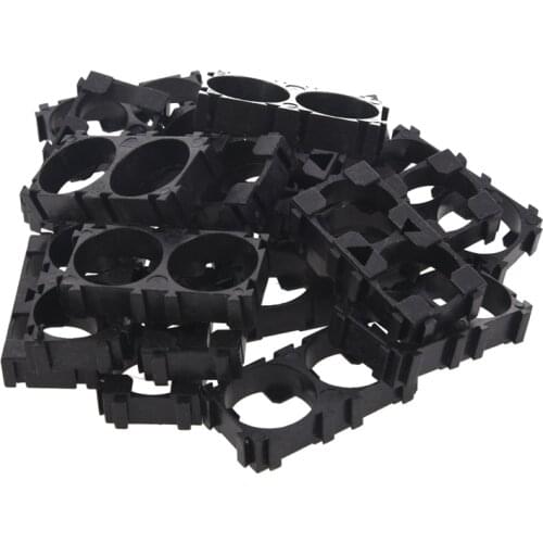 20x 18650 Lithium Battery Double Holder Bracket for DIY Cell Pack Black