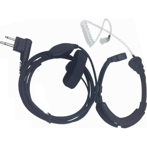 Throat Mic Flexible Acoustic Covert Tube Earpiece For Motorola Radio MU11 MV12 MU12CV MU21CV MV22CV Walkie Talkie