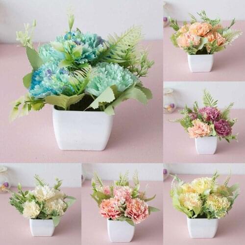 Artificial Lilac Flower Potted Plant Lifelike Flower Bonsai Cafe Garden Party Wedding Photo Prop Home Ornament Decoration