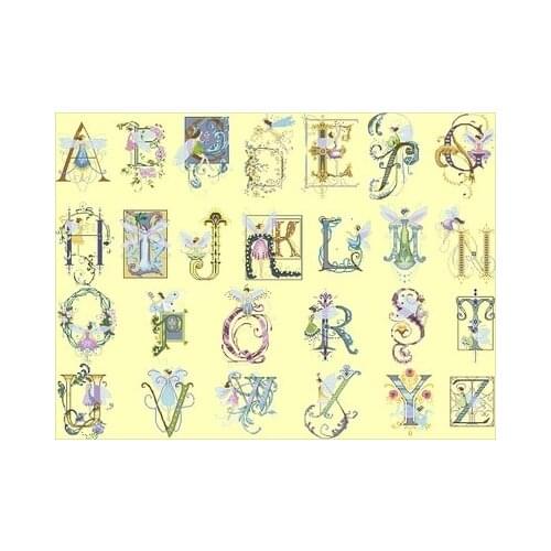 NC letter fairy Counted Cross Stitch 11CT 14CT 18CT Cross Stitch Kits Embroidery Needlework Sets