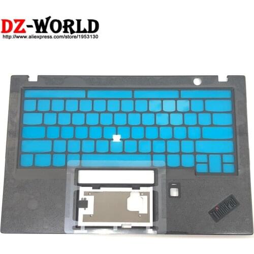 New/Orig for Lenovo ThinkPad X1 Carbon 6th 20KH 20KG Keyboard Bezel Palmrest Cover w/o Touchpad w/ Fingerprint Hole AM16R000300