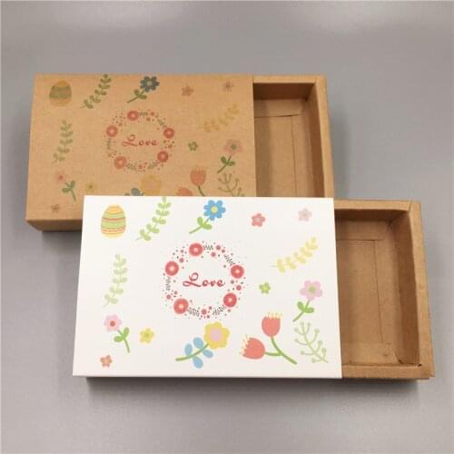 24Pcs/Lot 11.5x8x2.2cm Jewelry Packing Gift Paper Boxes With Multiple Patterns Style For Display Decoration Pack Necklace Studs