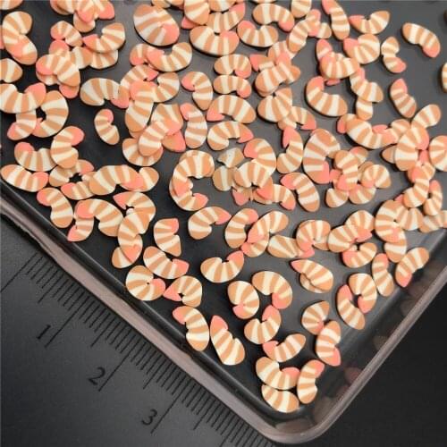 60g Shrimp Polymerclay,Soft Clay Sprinkles For Kids Diy/Craft Diy Making/Nail Art/Scrapbook Decoration/Craft Filler