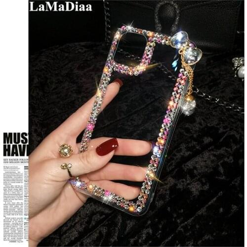 Luxury Handmade Diamond Bow Fashion Case For Huawei Honor8 9 10 20 Lite V10 V20 7X 8X 9X Nova 3 4 5 Bling Rhinestone TPU Case