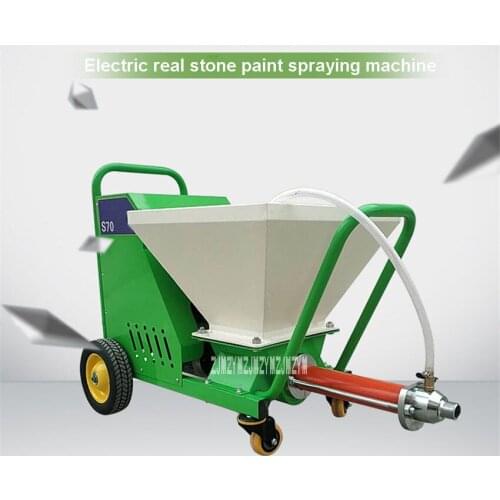 S70 Electric Real Stone Paint Spraying Machine High Pressure Putty Spraying Machine Fireproof Coating Spraying Machine 220V/50Hz