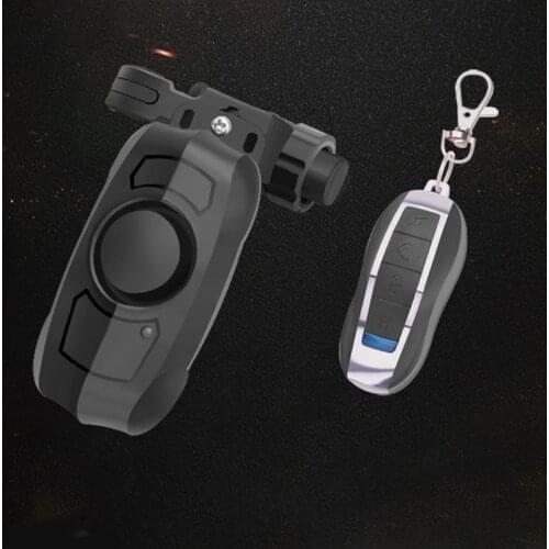 Remote Control Wireless Bike Security Alarm USB Charging Bicycle Anti-Theft Lock Padlock Device Cycling Accessories