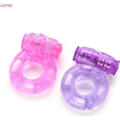 2PCS Silica Gel Stretchy Butterfly Ring Silicon Vibrating Cock Ring Penis Rings Adult Sex Toys For Man Woman Relaxation