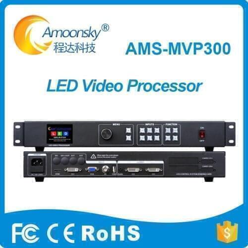 Led sign boards use hd led screen controller support linsn sending card ams-mvp300 full color led display video processor
