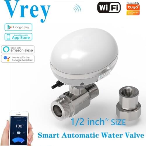 Tuya Smart Water Valve Switch WiFi Remote Automatically control via IP66 waterproof With Alexa Google Voice Control
