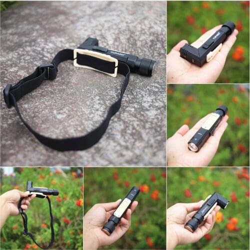 USB Rechargeable Battery Powerful XPG Torch Side COB Light Multifunctional LED Flashlight Pen Buckle Tail Magnet Work Light