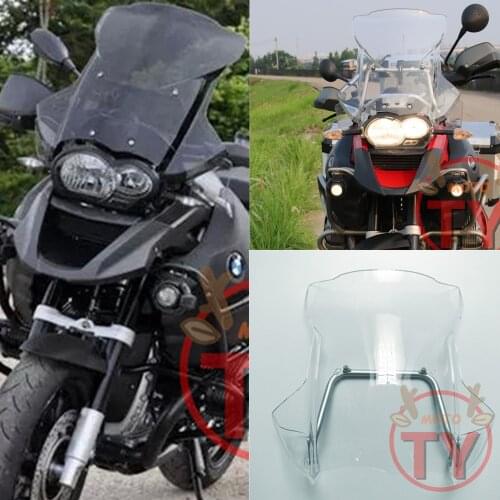 Motorcycle High Quality For BMW R 1200 GS R1200GS R1200 2005-2012 MOTO Windshield Windscreen Wind Deflectors Smoke Black