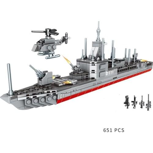 WW2 Military Series World War II Type 055 Frigate Fighter Sailor Soldier Weapon Accessories Building Blocks Bricks Toys Gifts