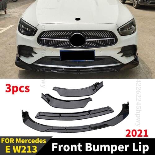 Front Bumper Lip Chin High Quality Guard Decoration Tuning Accessories Splitter Styling Trim For Mercedes Benz E W213 2021