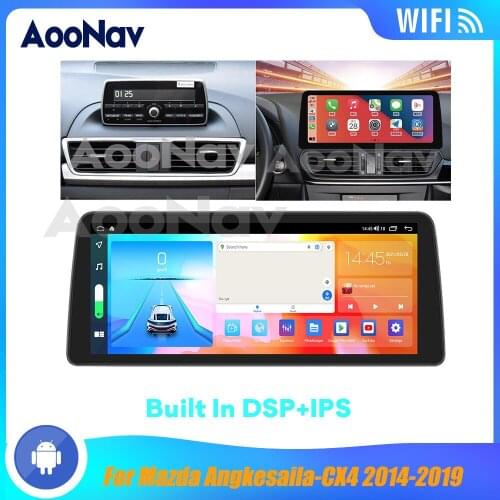 12.3 Inch Car Radio For Mazda Angkesaila-CX4 2014-2019 Android System Touch Sceen GPS Navigation Autoradio Multimedia Player