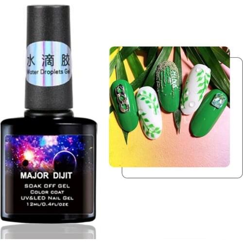 12ml Water Droplets Gel Soak Off UV Gel Pure Nail Polish Creativity Varnish Lacquer Manicur
