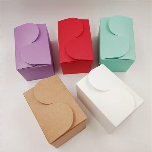 30Pcs/Lot 9x6x6cm Multiple Colors Handmade Paper Package Box For Wedding Souvenirs Gift Candy DIY Party Decoration Storage Boxes