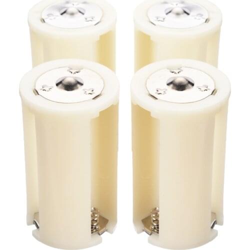 4pcs New Arrival Battery Box 3x AA to D Size Battery Adapter Converter Holder Switcher Case Box for Battery Storage