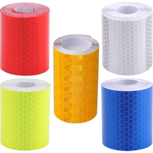 5cmx1m Safety Mark Reflective Tape Sticker Car Styling Self Adhesive Warning Tape Automobiles Motorcycle Reflective Strip