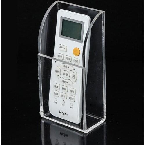 Acrylic TV Air Conditioner Remote Control Holder 1-3 Case Wall Mount Storage Box for Home