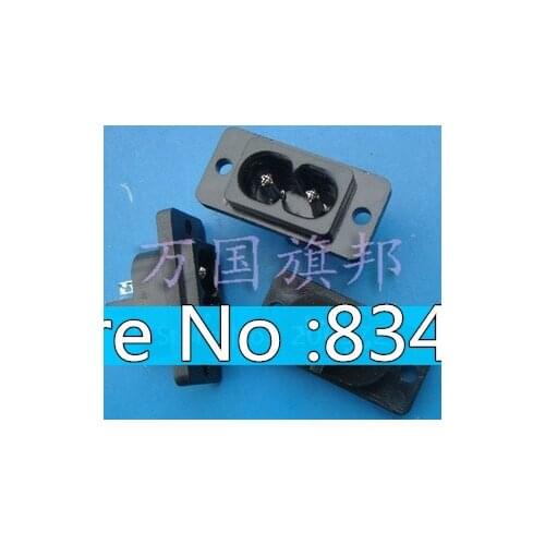 Free shipping 8 font type female AC power socket 32.3*15.3MMScrew hole Pitch: 26mm
