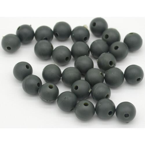 Carp Fishing Beads 100pcs/lot Diameter 8mm/6mm Soft Rubber Carp Fishing Rig Beads Carp Fishing Accessories