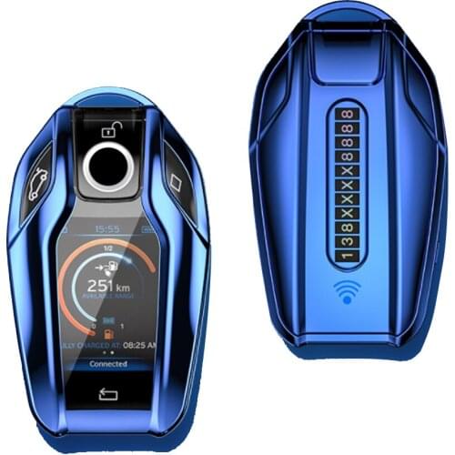 TPU Car Fully Key Case LED Display Key Cover Case for BMW 5 7 series G11 G12 G30 G31 G32 i8 I12 I15 G01 X3 G02 X4 G05 X5 G07 X7