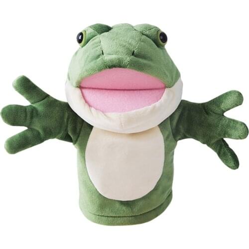 Preschool Colorful Cartoon Hand Puppet Baby Story Time Plush Toys Kids Gift