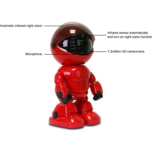 HD 1080P WiFi Robot IP Camera Pan Tilt Security WiFi Camera Support P2P Night Vision Motion Detection Two Way Audio+TF Card Slot