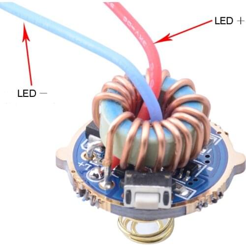 JYL7823 Strong Flashlight 18650 Battery Universal Driving Circuit Board Side Press Central Switch Driver Plate 22MM Qx9920