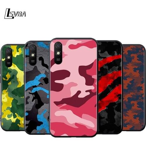Camouflage Army Silicone Cover For Xiaomi Redmi K40 K30i K30T K30S K30 K20 10X Ultra Pro Black Soft Phone Case Shell