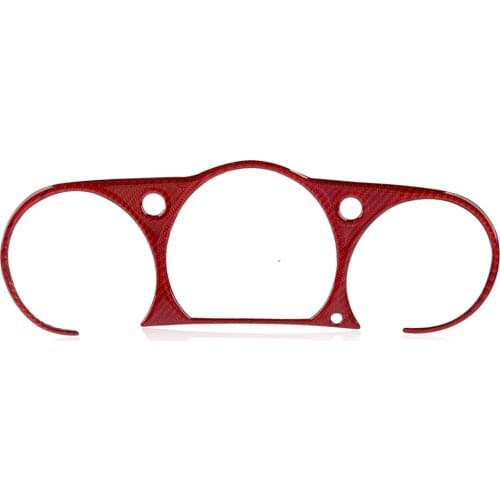Red Car Interior Instrument Cluster Panel Cover Trim Carbon Fiber Fit for Nissan 350Z 2003 2004 2005 2006 2007 2008 2009