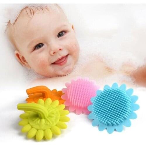 Creative new baby silicone bath brush bath brush creative shampoo massage brush