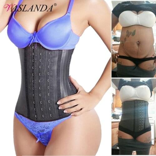 Latex Waist Trainer Corset Sweat Trimmer Belt Workout Girdle Weight Loss Cincher Slimming Body Shaper Modeling Strap Shapewear