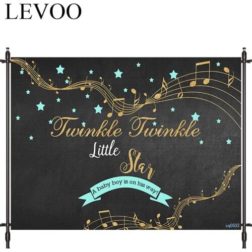 LEVOO Photographic Background Music Newborn Twinkle Star Blackboard Photocall Photobooth Studio Photography Backdrop