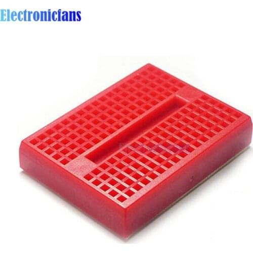 Mini Red Solderless Prototype Breadboard 170 Tie-points for Arduino Shield