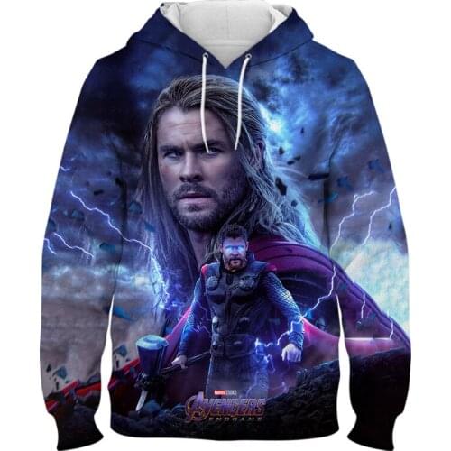 Thor Sweatshirts Mens clothes 3D Print New Spring Autumn Boy Girl Child Oversized hoodies Harajuku Women Long sleeve pullover