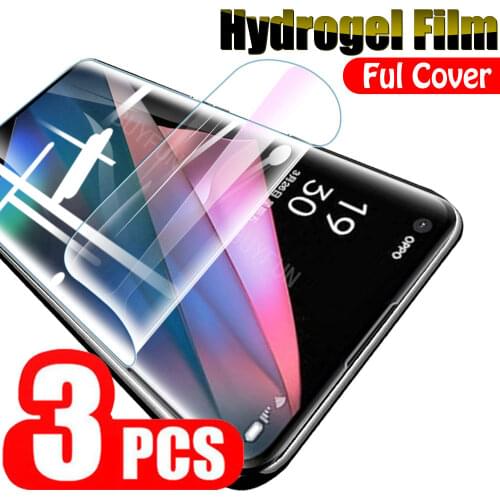 3PCS Hydrogel Film For OPPO Find X3 Pro Full Cover Water Gel Film OPO FindX3 Neo Soft Safety Film Not Glass X 3 Lite HD Clear